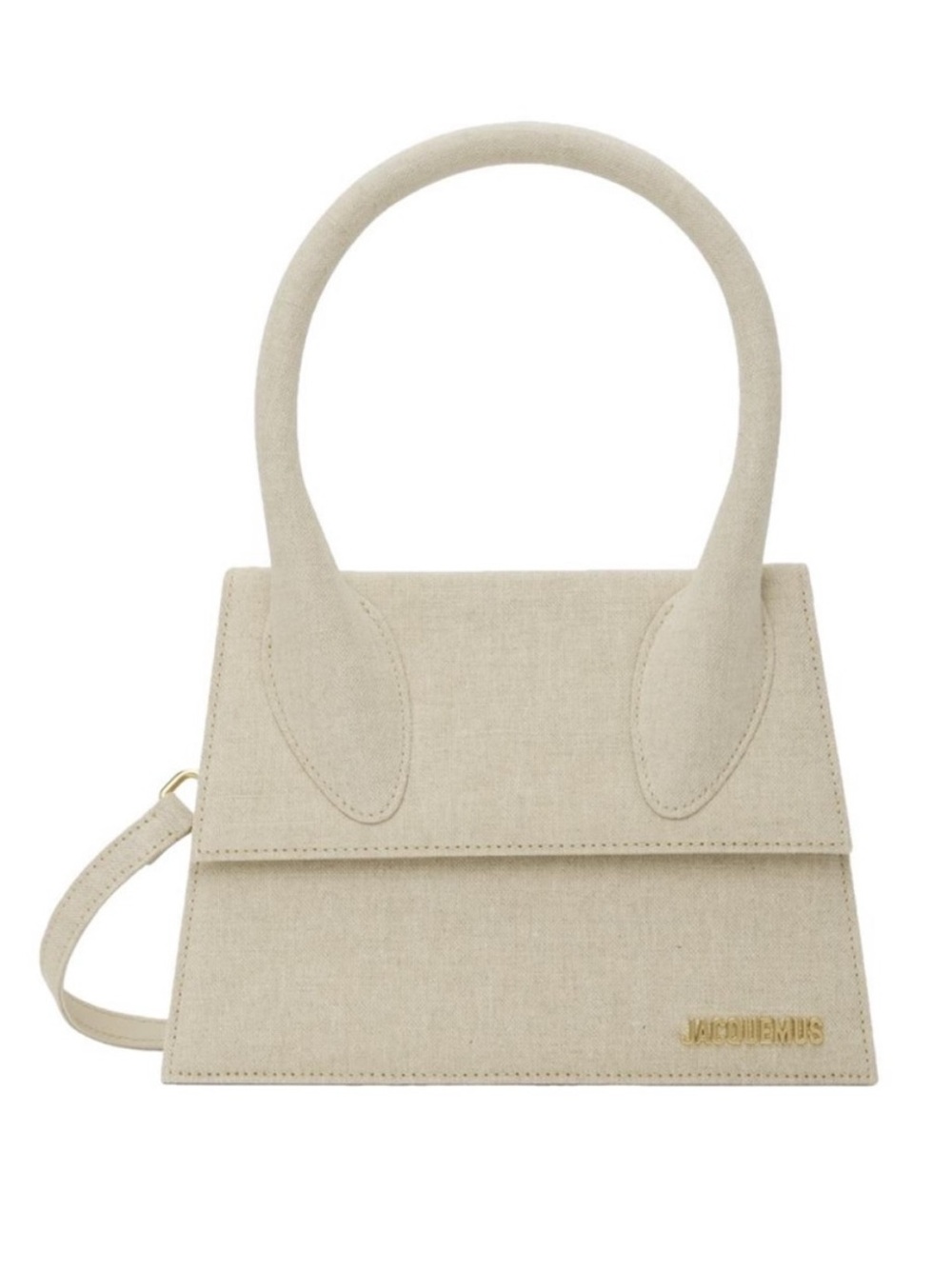 JACQUEMUS The Large Chiquito Grand canvas top handle crossbody shoulder bag